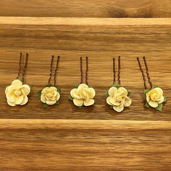 Yellow Bobby Pins Etsy