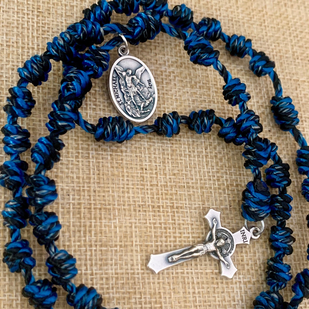 St. Michael's Peacemaker Rope Rosary - Etsy