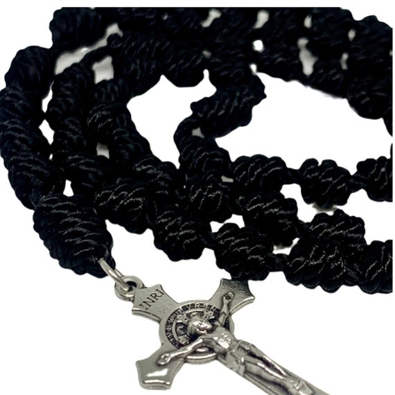Black Rope Rosary