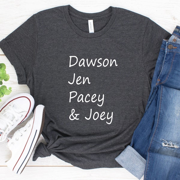 Dawsons Creek T-Shirt - Programa de televisión 90s Nostalgia throw back tee - Dawson Jen Pacey Joey 1990s TV