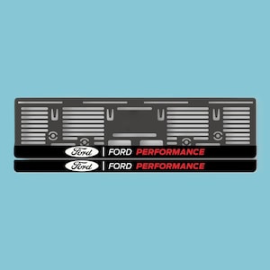 Ford Performance - Schildabdeckung - EU-Kennzeichenhalter - Ford-Kennzeichenrahmen - Plexiglas Custom Design - Ford-Autozubehör - Autodekor