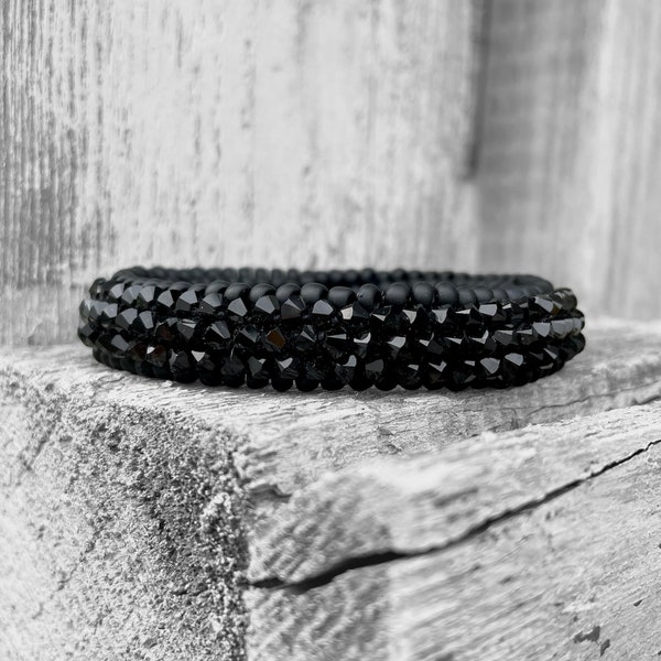 Bracelet “noir” glitter bracelet black black