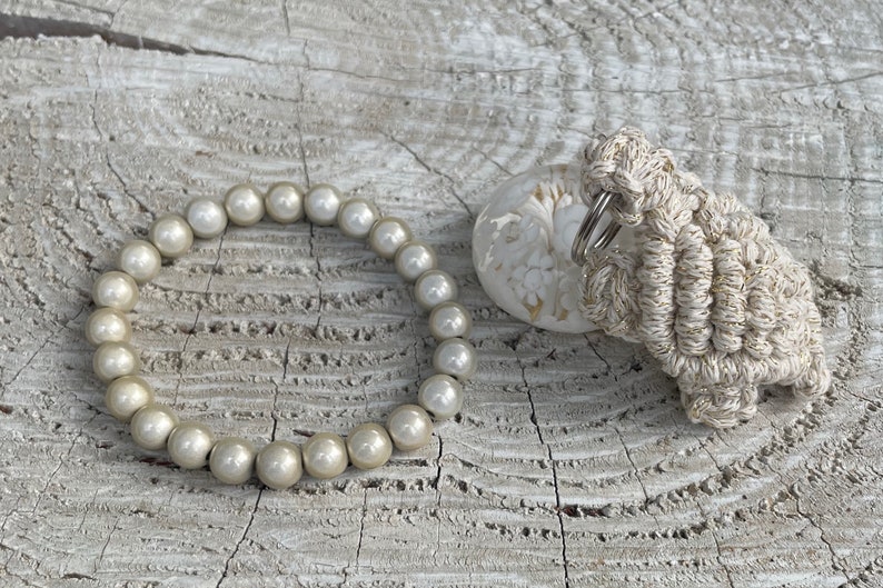 Magic Pearls bracelet Miracle Pearls Armbänder shine bracelets pure silver & gold Champagner beige