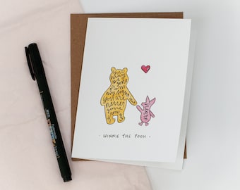 You may be gone from my sight but you are never gone from my heart, Winnie the Pooh quote card, College, Missing you, Boyfriend, Girlfriend