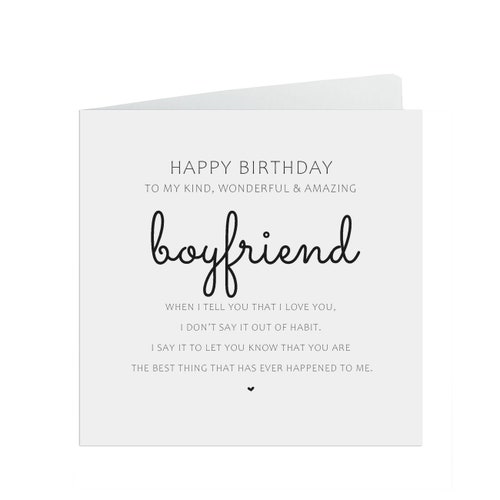 Boyfriend Birthday Card Best Thing That Ever Happened to Me Etsy UK