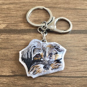 Personalized Handmade cat and dog Keychain Custom Pet memorial Gift Loss of pet Pet keychain memorial Friends keyring Loving Memory image 3