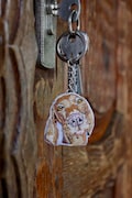 Personalized Pet Portrait Keychain: Custom Dog Memorial Gift product logo