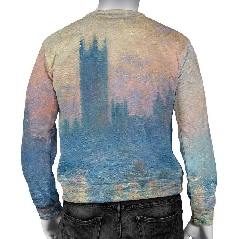 Claude Monet The Houses of Parliament Men/'s Sweater