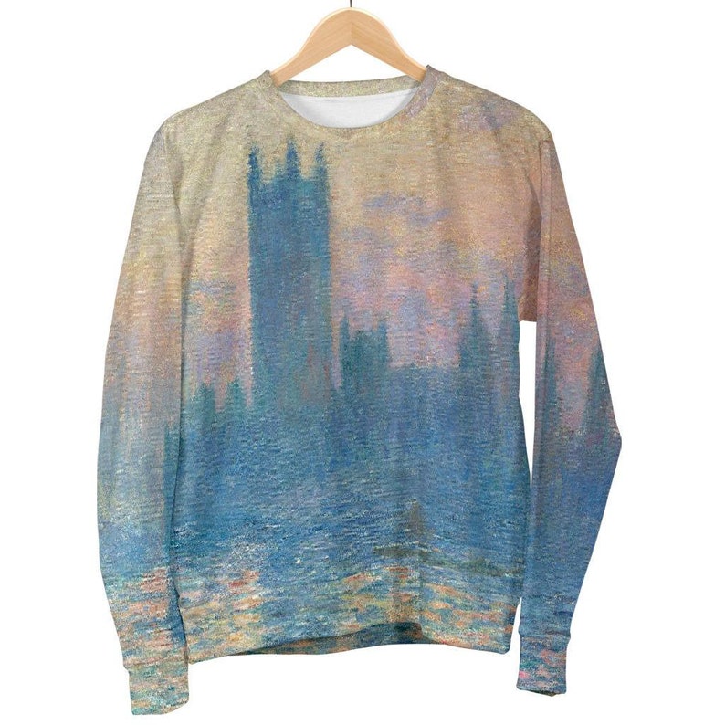 Claude Monet The Houses of Parliament Men/'s Sweater