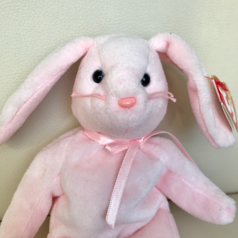 Vintage Beanie Baby: HOPPITY the Pink Bunny 1996 MINT | Etsy