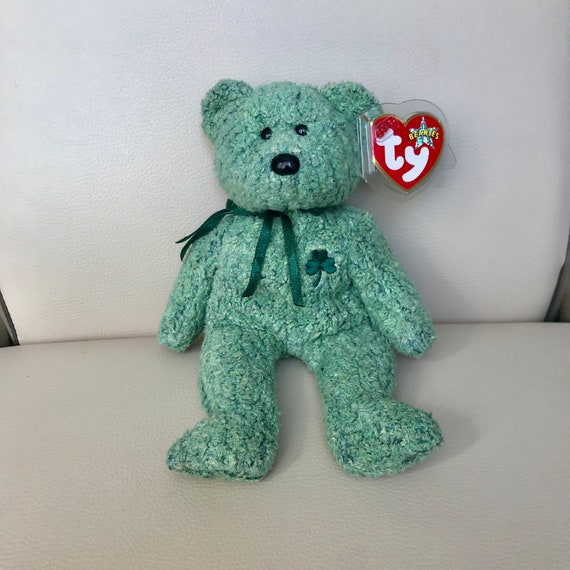 shamrock bear beanie baby