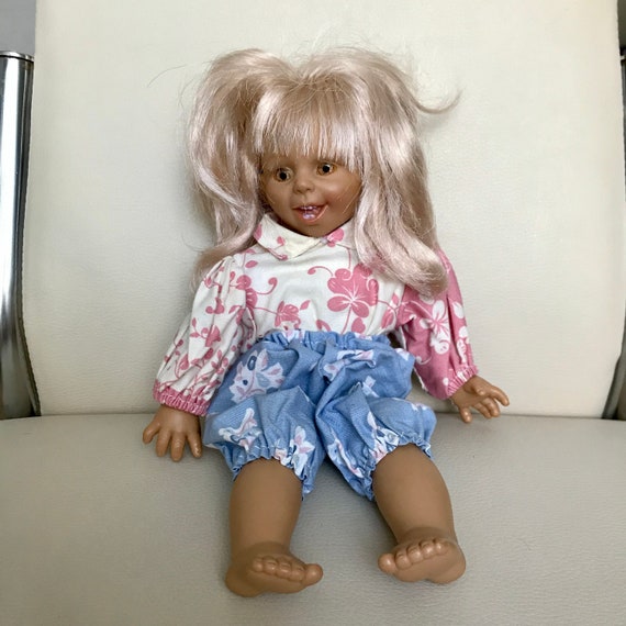Vintage Vinyl Character Doll Soft Body Blond Etsy