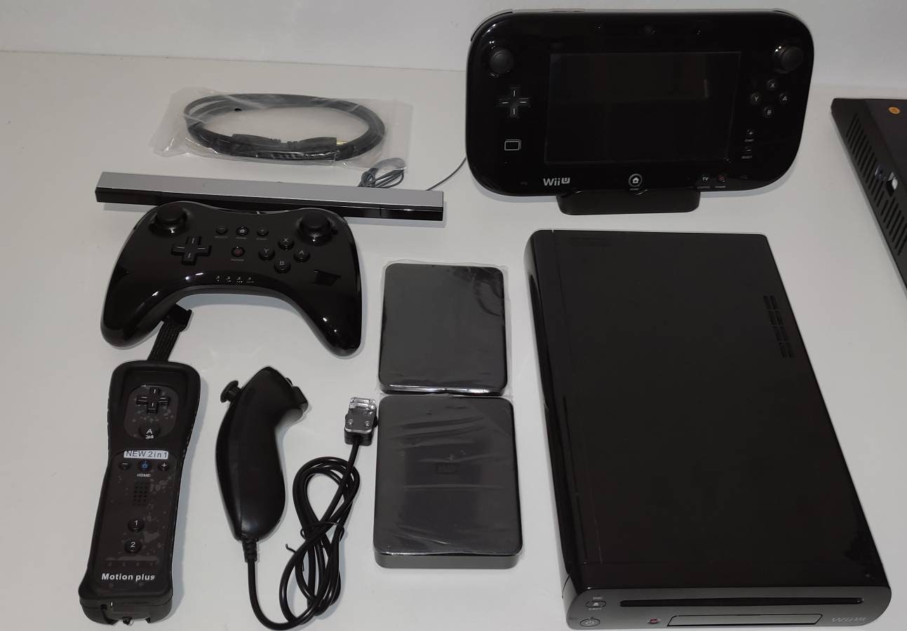 Nintendo WII U Deluxe Black Premiun Edition 32GB Custom 3TB Etsy UK
