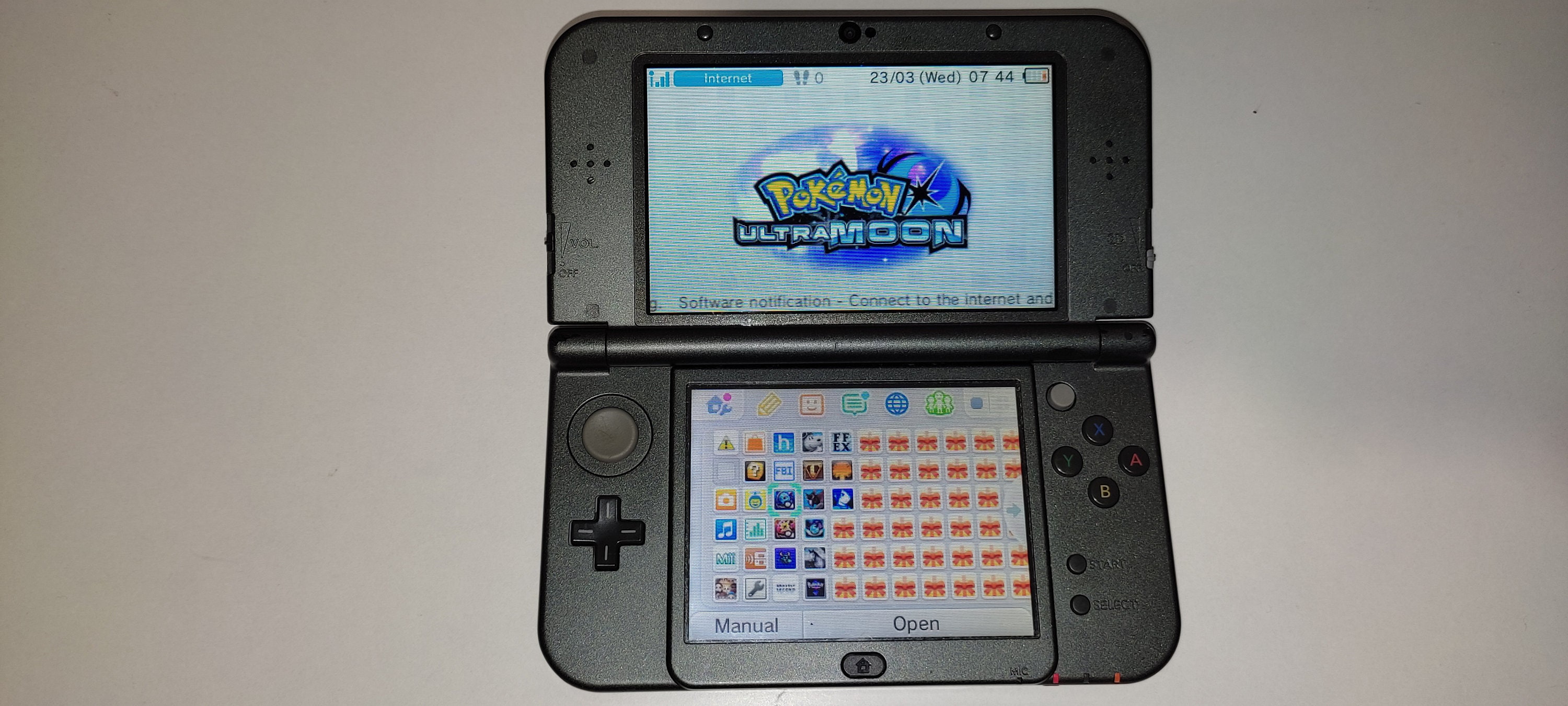 New Nintendo 3DS XL grey custom 200gb console with lots of Etsy