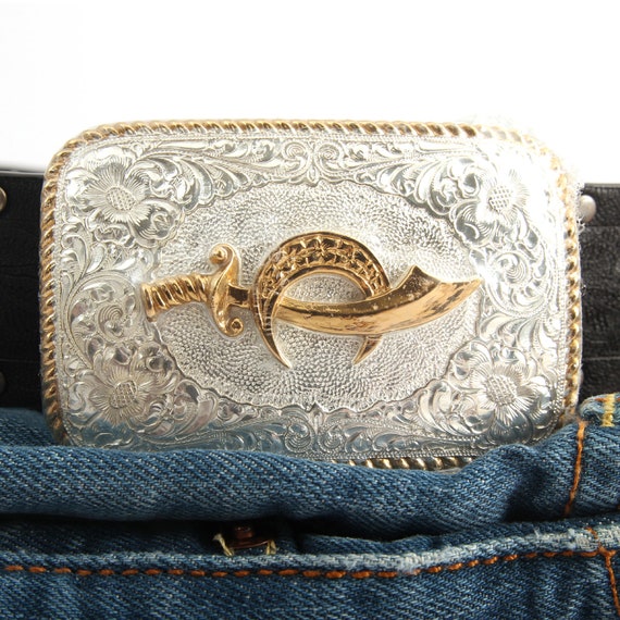 vintage mens western belt buckles