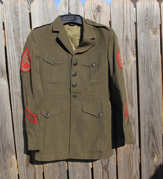 Vintage USMC Marines Military Dress Jacket  Size 37S - Etsy UK