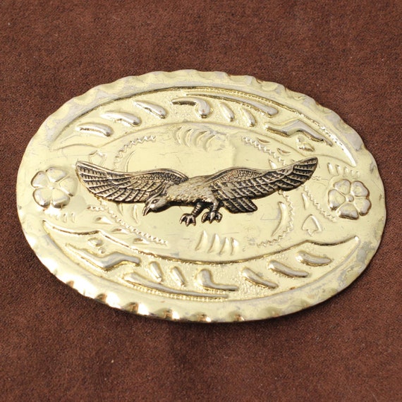 Bird (Eagle or Hawk) Belt Buckle -  Western Belt … - image 2