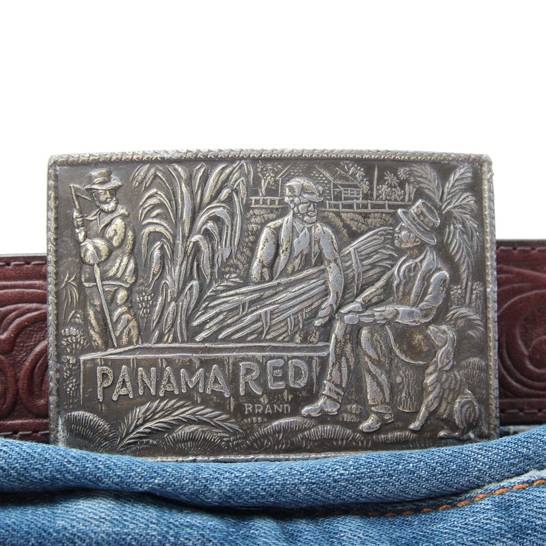 Men/'s Belt Buckle *Read Listing* Panama Red Belt Buckle Western Belt Buckle