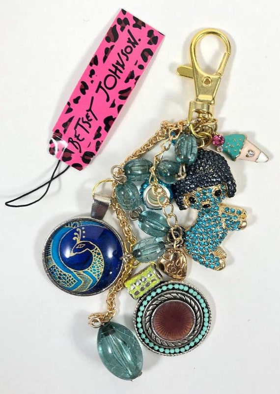 betsey johnson peacock purse
