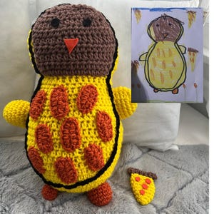 Custom Stuffed Animal- Custom Plush- drawing into stuffed animal, drawing into plush, children’s plush, personalized plush