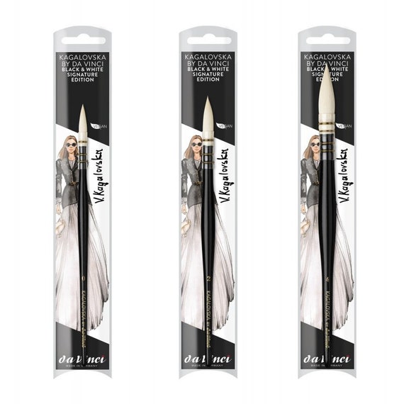 Artist Brushes for Watercolour KAGALOVSKA by Da Vinci Black