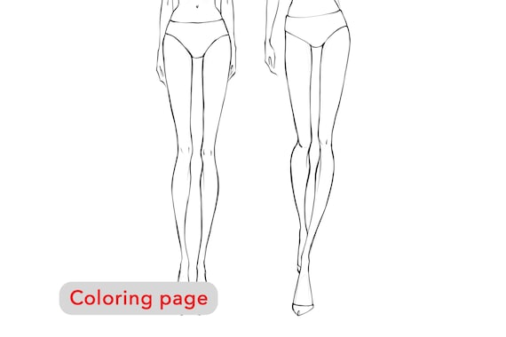 Blank Body Coloring Page