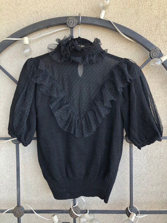1980’s Puff Sleeve Knit Top