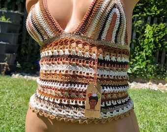 Boho Häkeltop, Festival Crochet Top