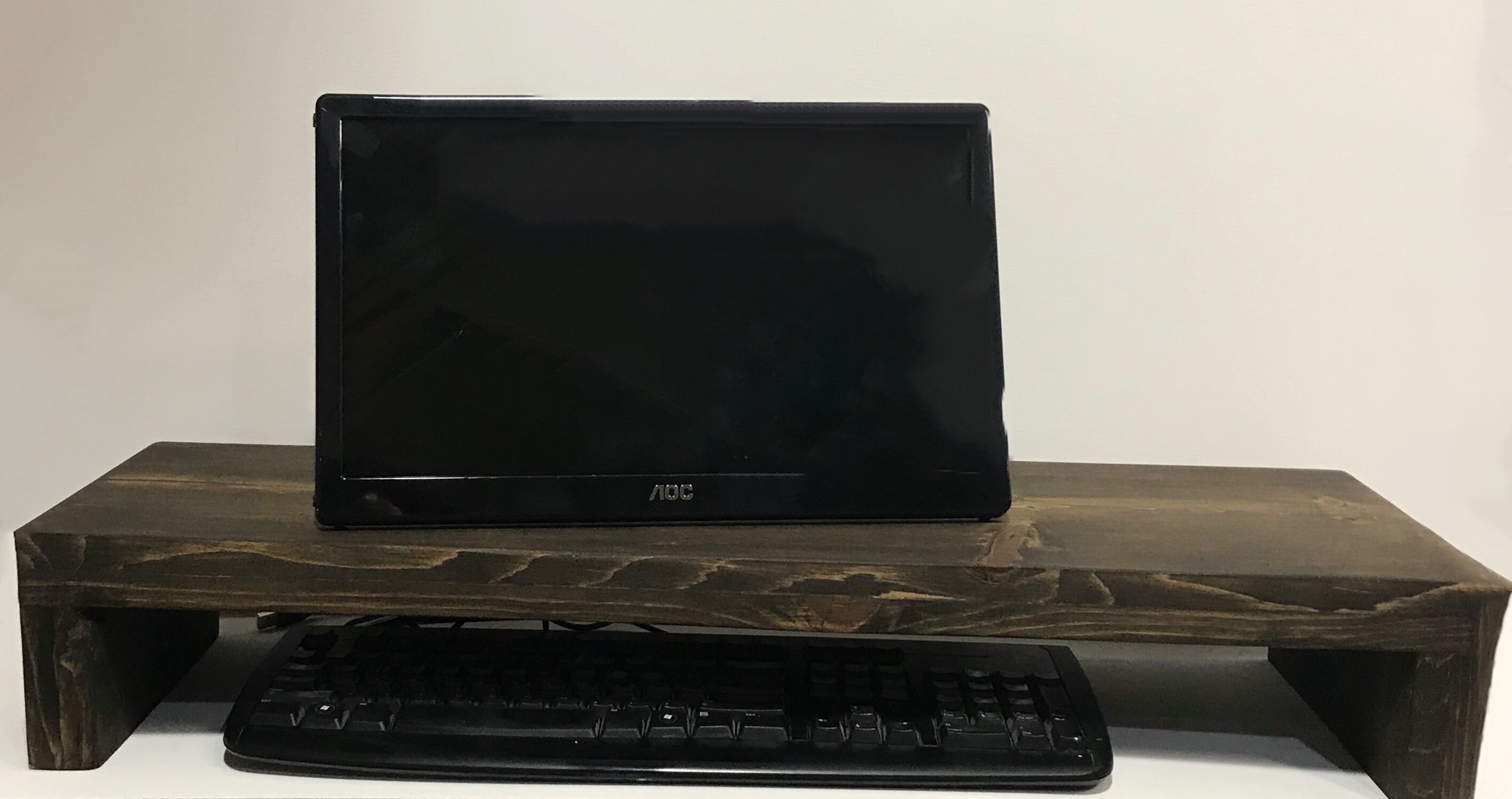 Computer Monitor and Keyboard Stand Etsy