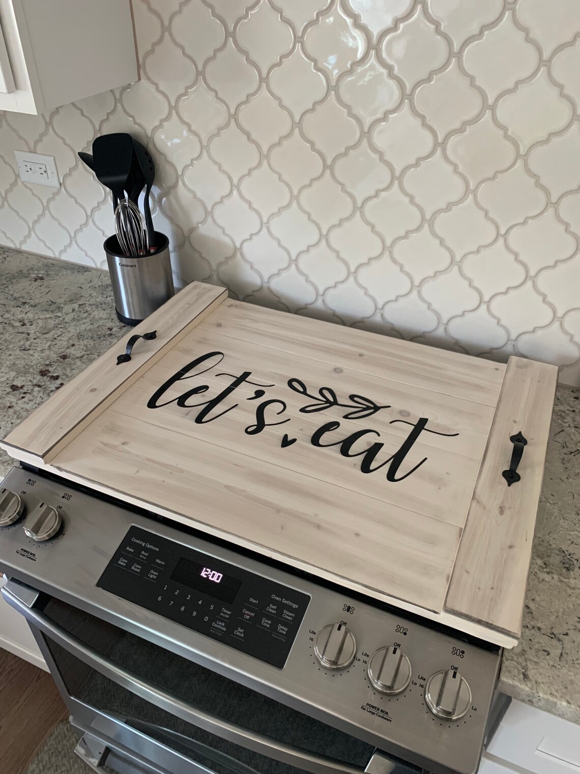 Kitchen Stove Cover Stove Cover Kitchen Decor Wood Sign Etsy