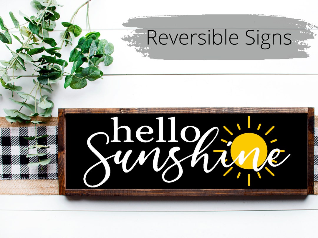 Reversible Seasonable Sign | Summer Reversible Sign | Spring Reversible ...