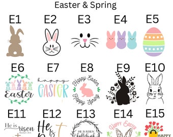 Easter & Spring Chatty O’s Interchangeable Sign Circles | 8” Reversible Circles | Double Sided Decor