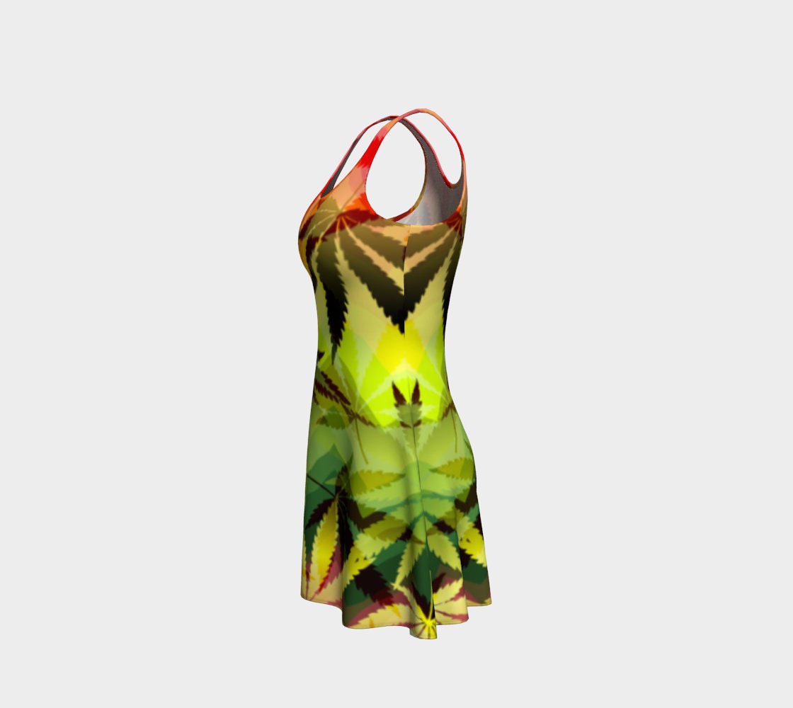 Red green yellow dress sales