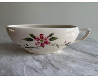 Vintage Ferrastone Sauciere Serviercreme Ausgezeichnete Handgemalte Kamelie Japan