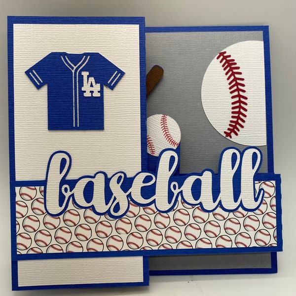 Baseball Themed Card-Sports Themed Card-All Occasion-3D-Handmade-Free Shipping