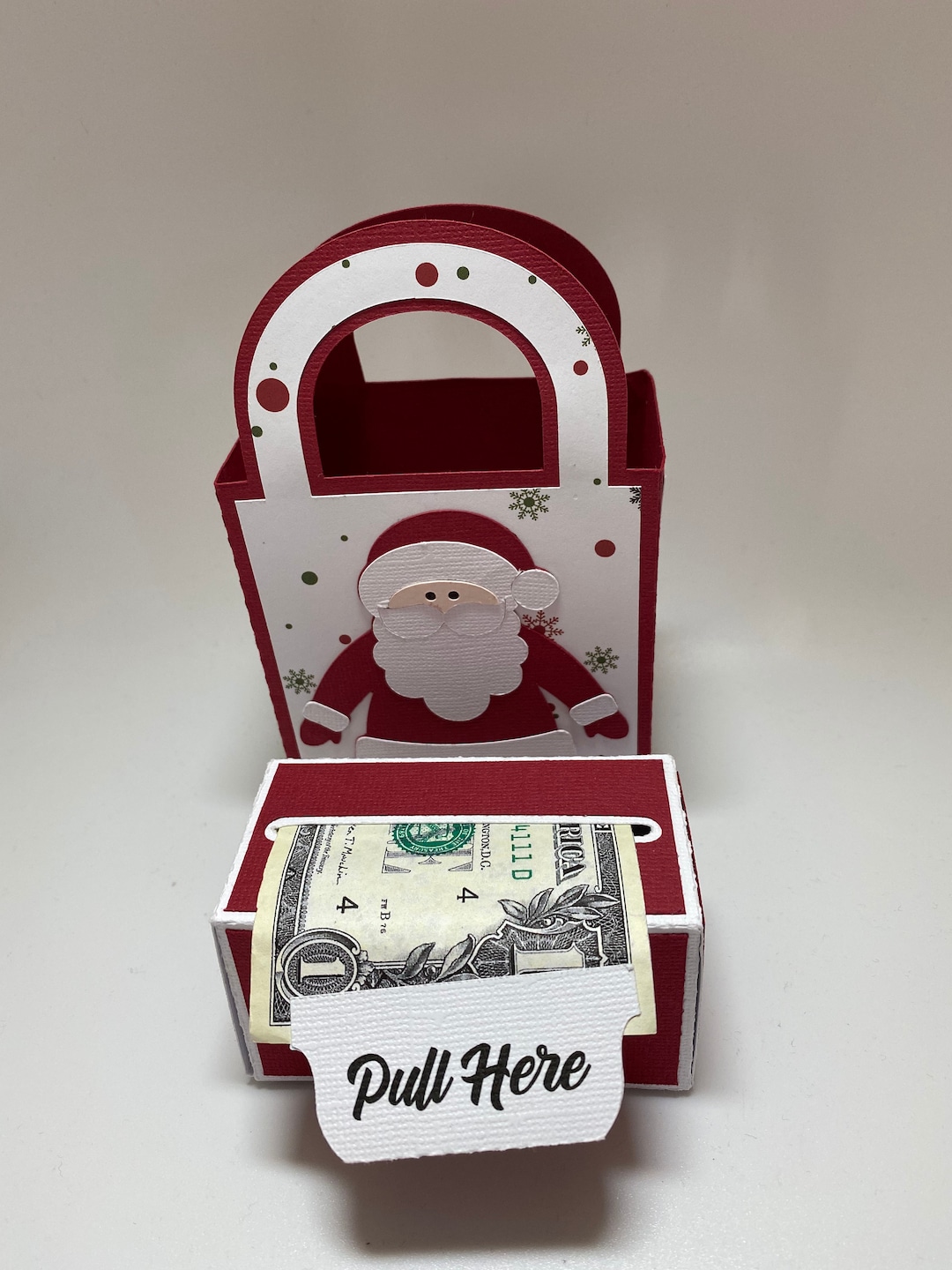 Christmas Santa Money Boxholiday Money Boxgift Etsy