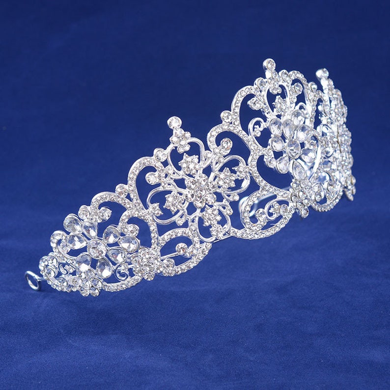 Bridal Tiara Crown Rhinestones crown Princess Bride crown Etsy