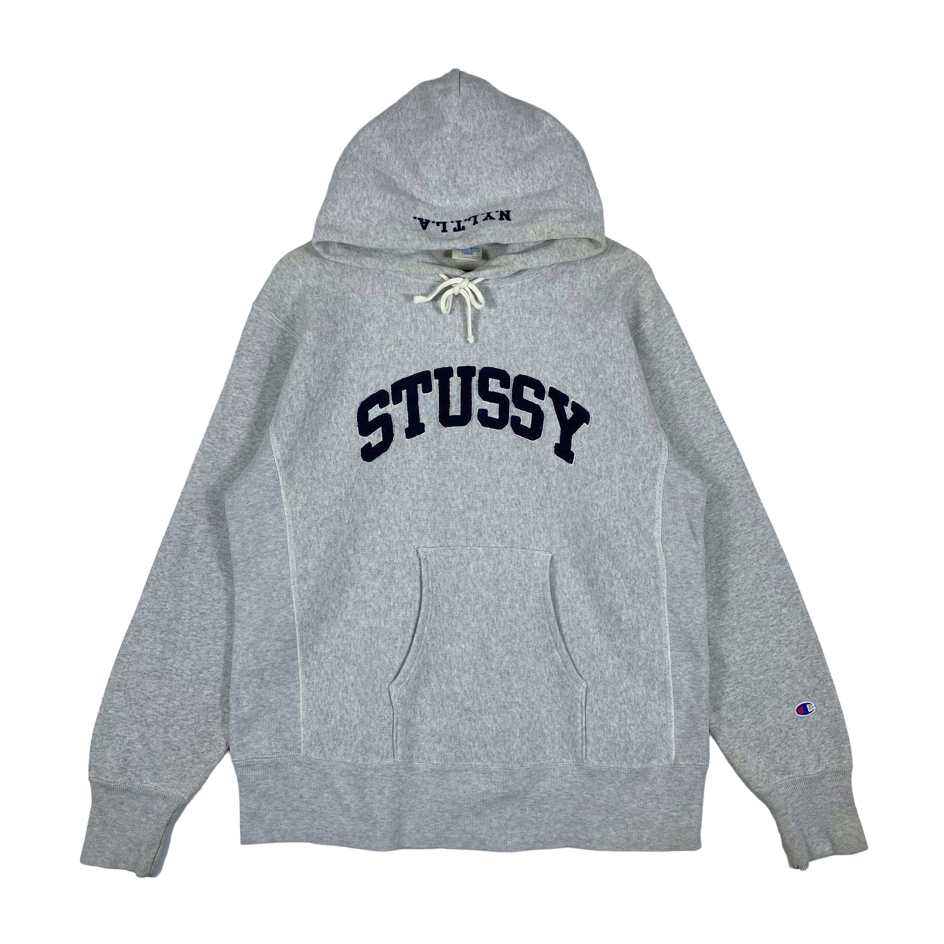 Vintage Stussy Champion Reverse Weave Hoodie Sweater Big Vintage Stussy Champion Reverse Weave Hoodie Sweater Big