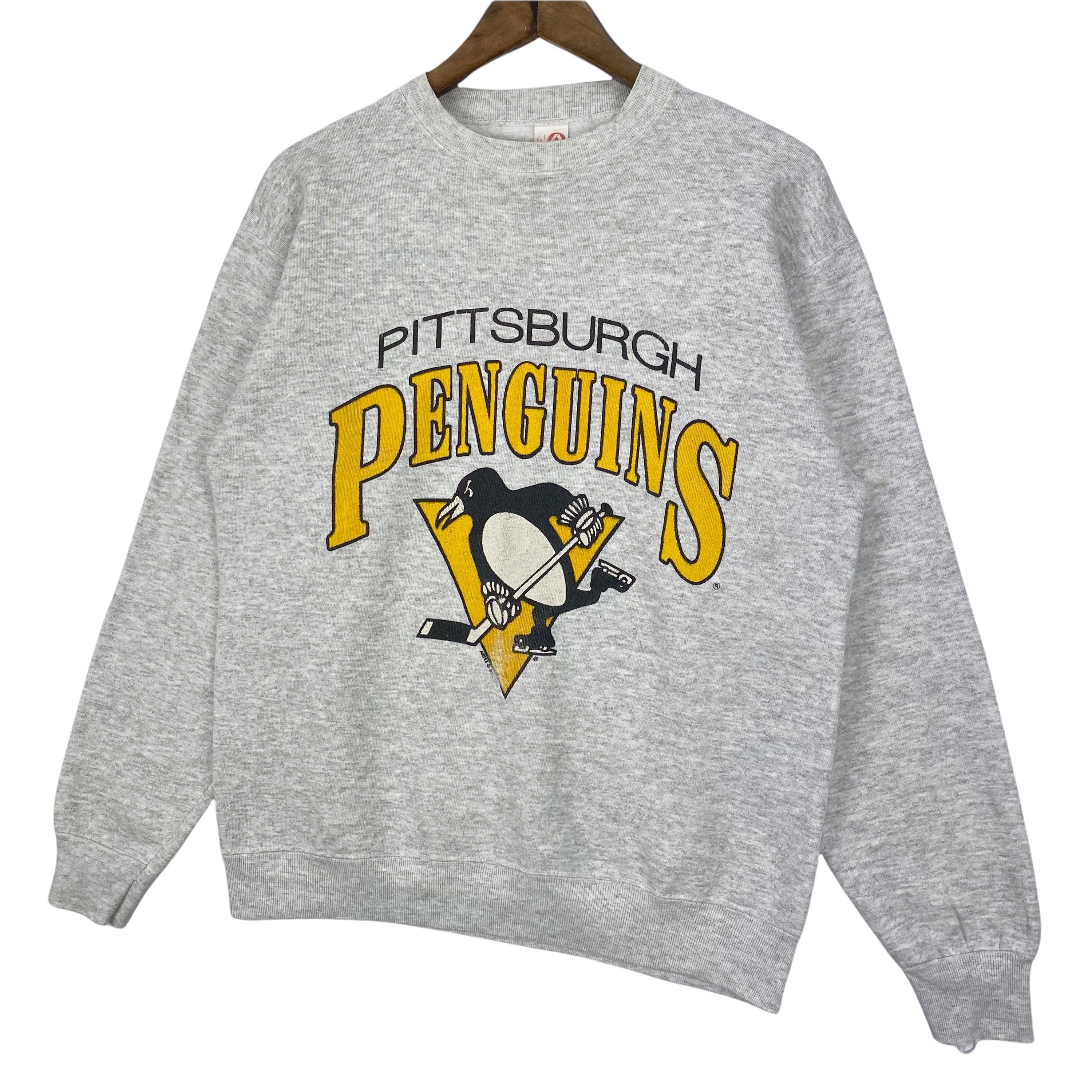 Throwback Pittsburgh Penguins Ice Hockey Crewneck Retro Style Unisex  Sweatshirt