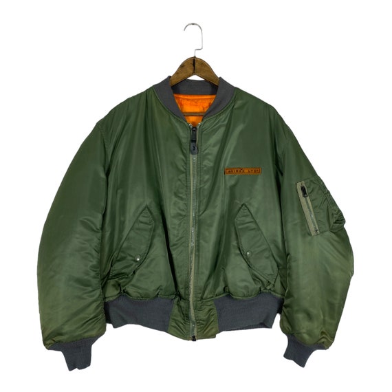 Vintage Avirex Reversible USAF MA 1 Bomber Jacket… - image 1