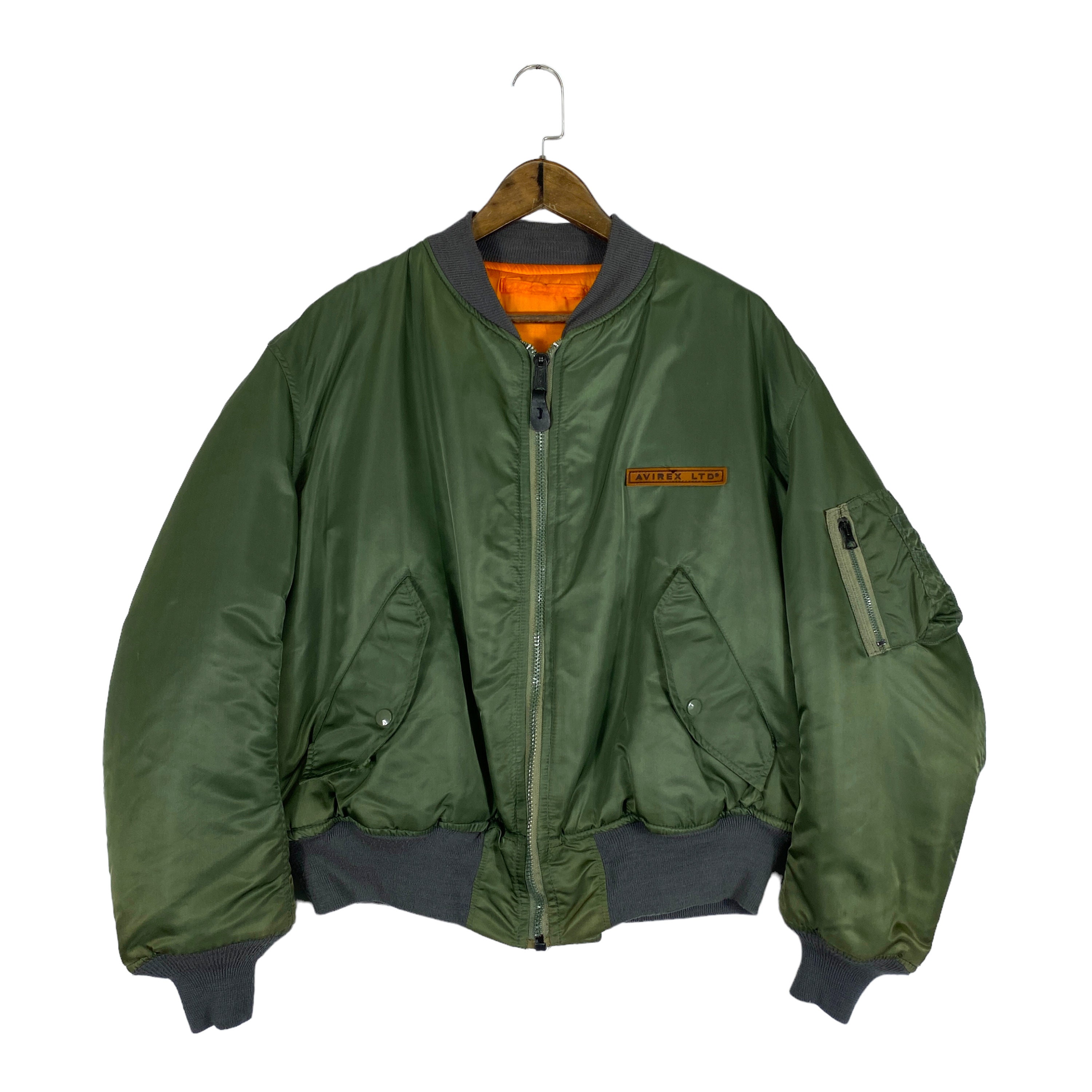 Vintage Avirex Reversible USAF MA 1 Bomber Jacket Flight Vintage Avirex Reversible USAF MA 1 Bomber Jacket Flight