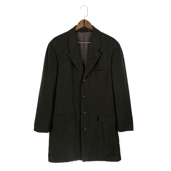 Vintage 90s Issey Miyake Men Mid Length Blazer Coat Workwear