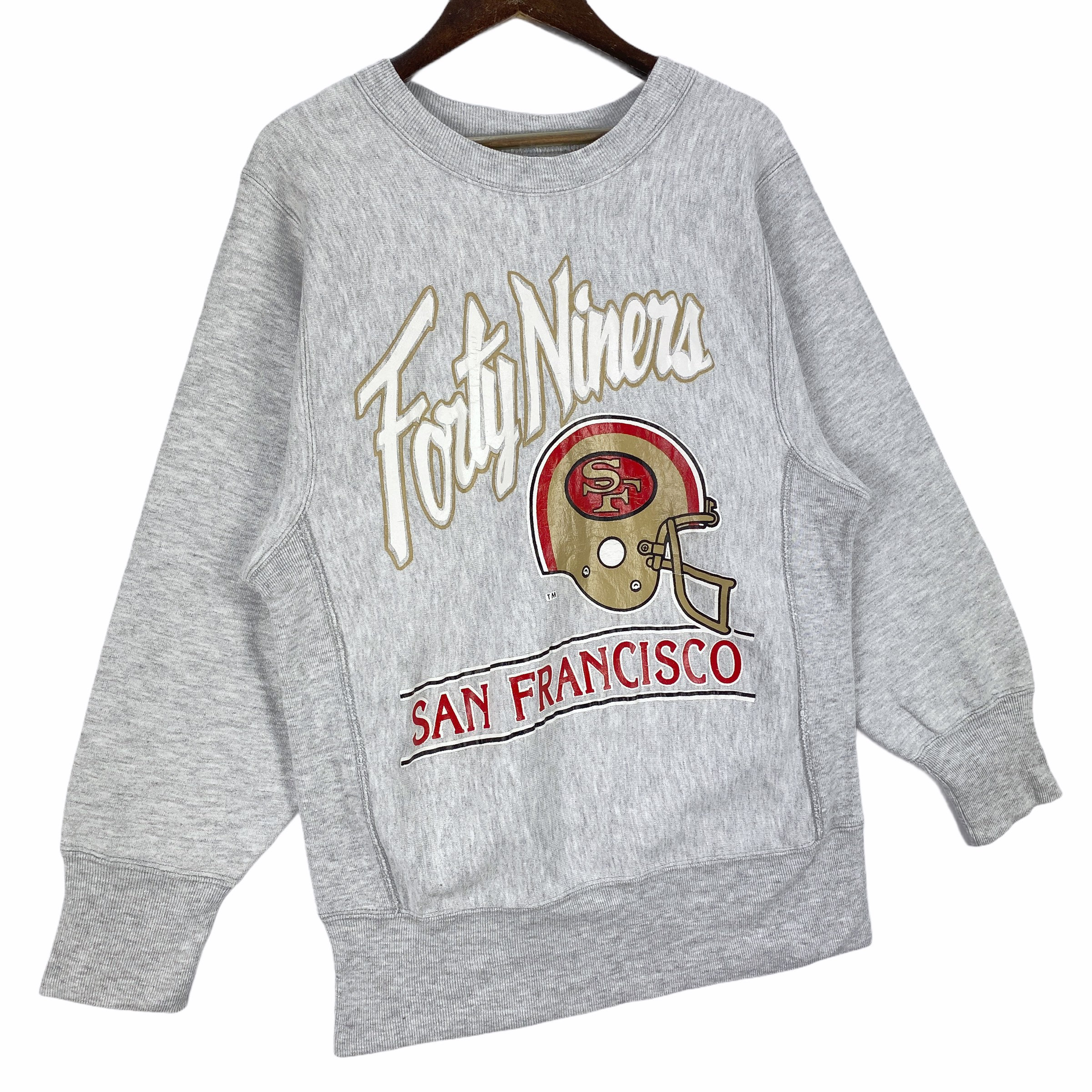 Vintage 80s San Francisco 49ers Champion Reverse Weave Sweatshirt Crewneck  Big Logo Spellout Pullover Jumper Size S - Etsy Israel