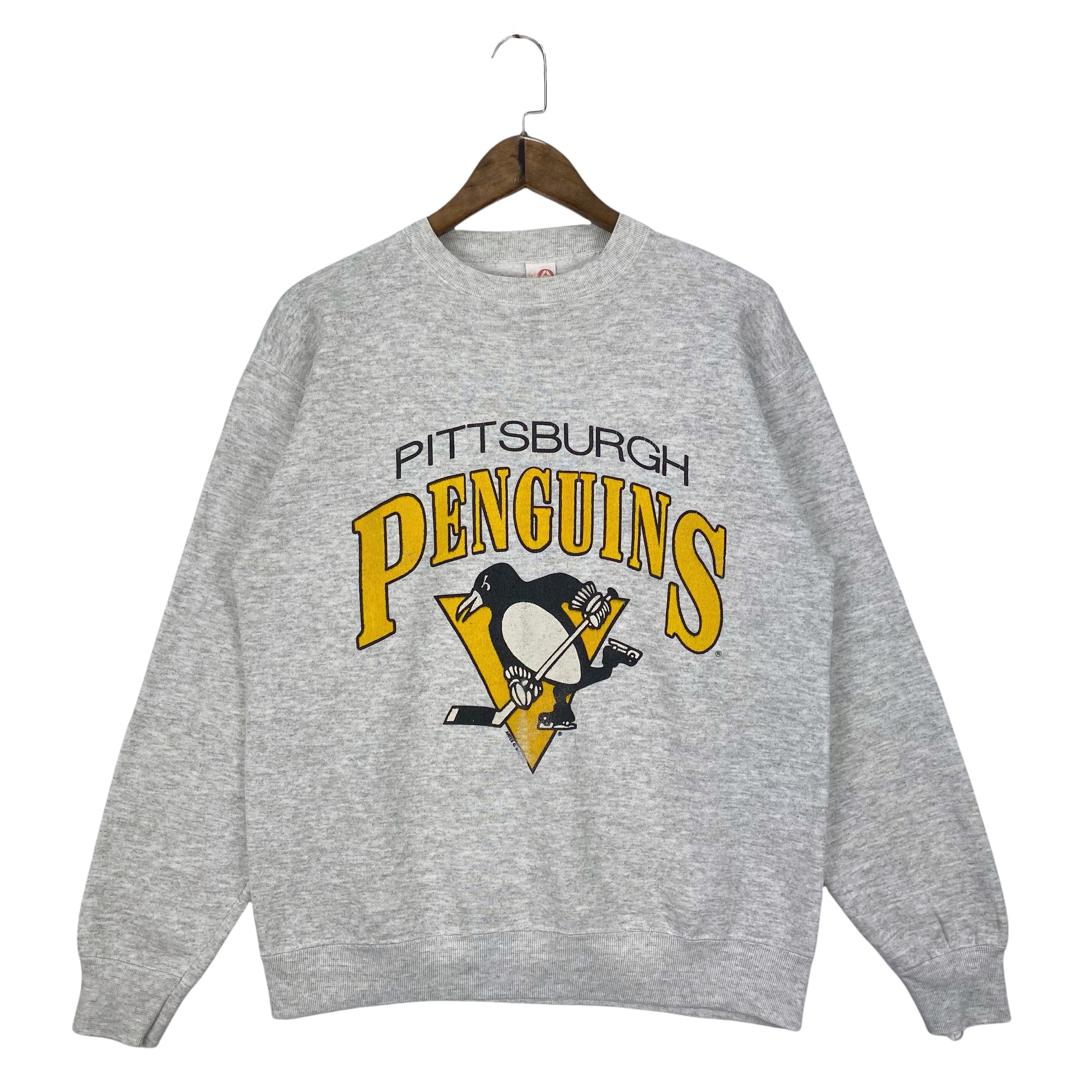 Vintage 80s Pittsburgh Penguins Sweatshirt Crewneck NHL Grey Made in USA Pullover Jumper Size M - Etsy Vintage 80s Pittsburgh Penguins Sweatshirt Crewneck NHL Grey Made in USA Pullover Jumper Size M - Etsy