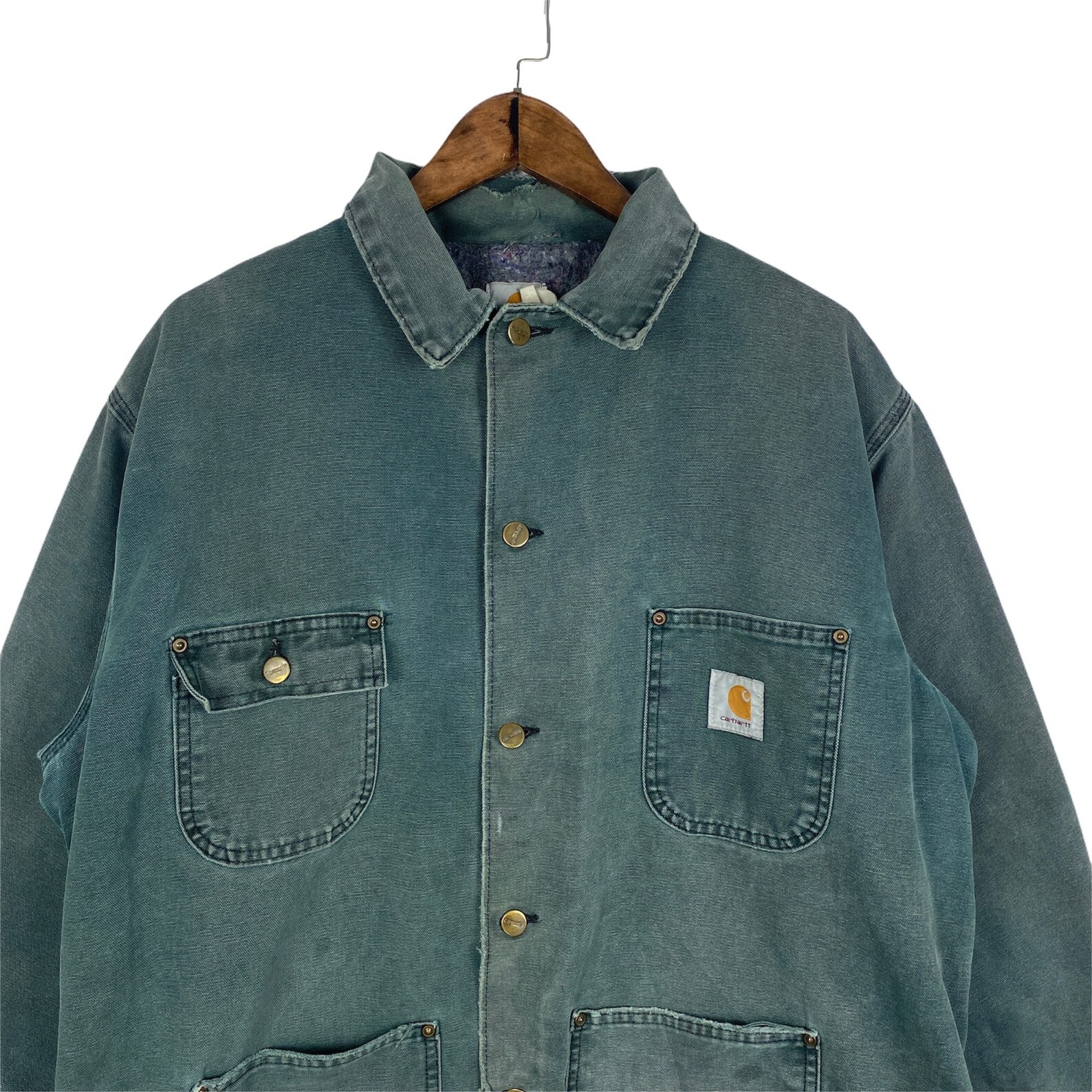 Vintage Carhartt Blanket Lined Jacket Workwear Chore Made In | Etsy