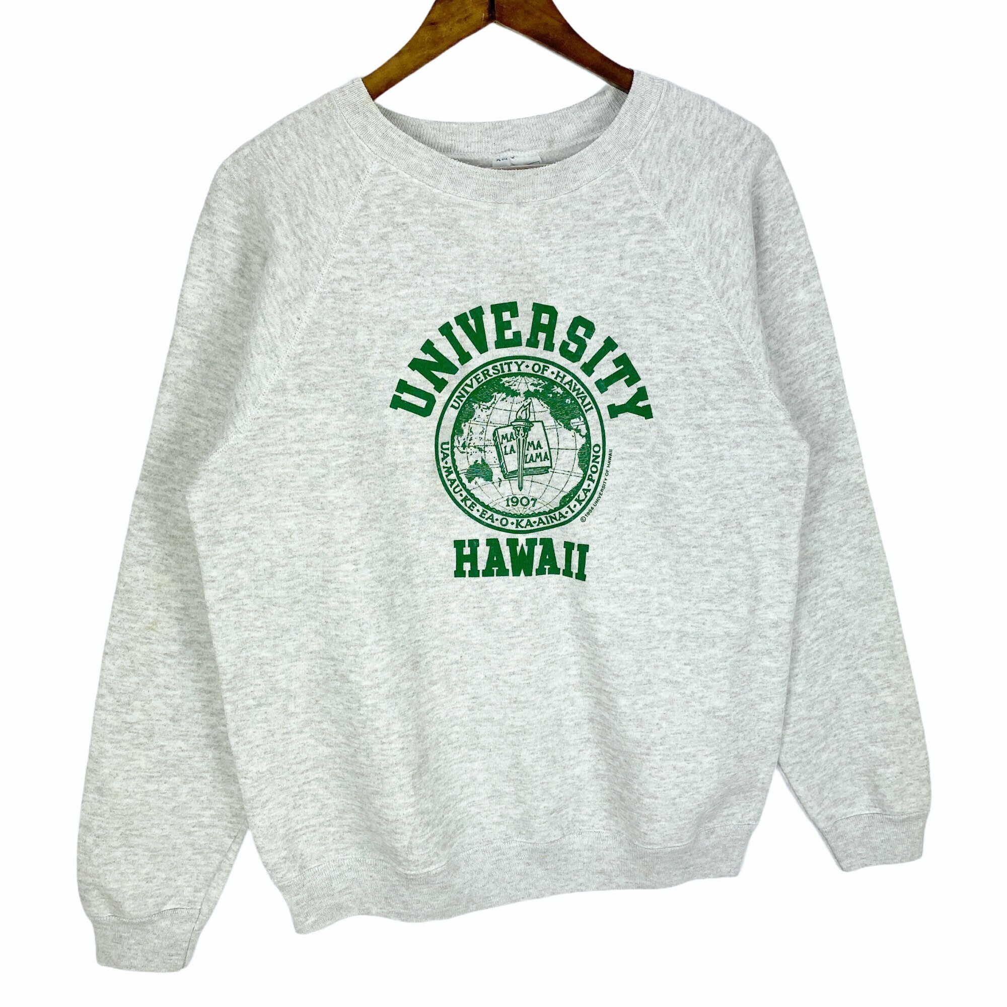 大人気定番商品 Vintage 1984 Grey Crewneck Sweatshirt Hawaii of University トップス