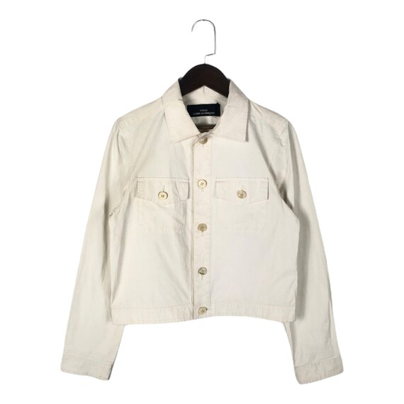 Vintage AD 1995 Tricot Comme Des Garcons Light Jacket Womens Beige 