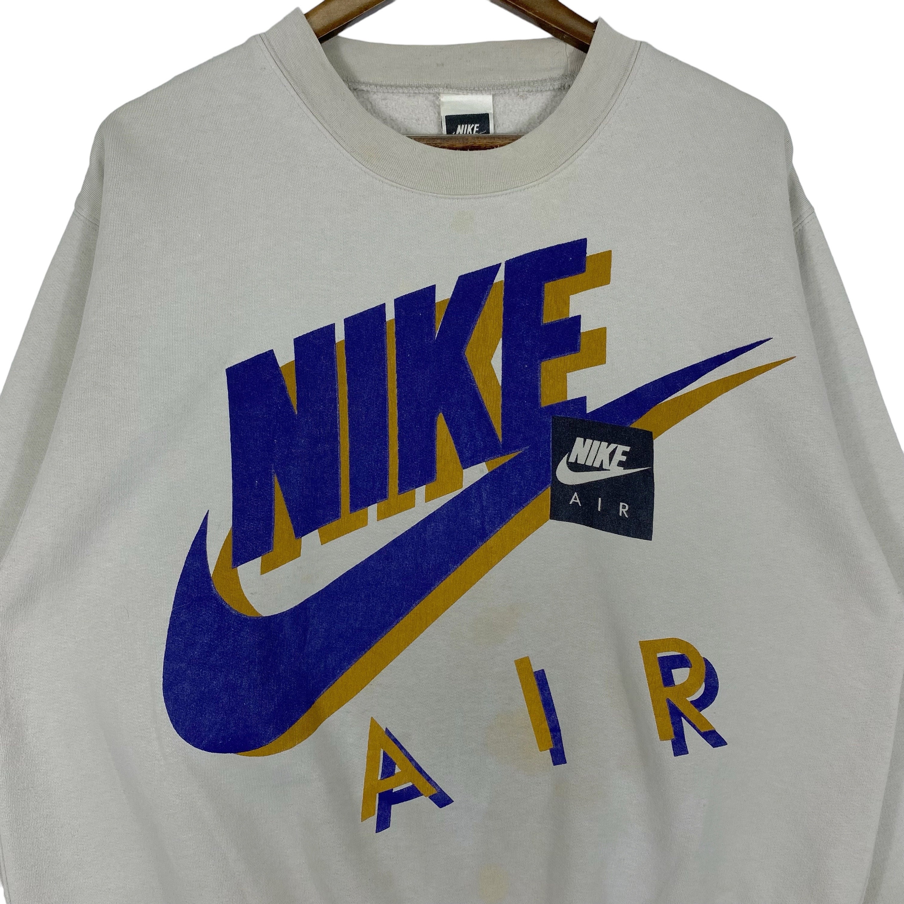 Vintage 90s Nike Air Sweatshirt Crewneck Big Logo Pullover Vintage 90s Nike Air Sweatshirt Crewneck Big Logo Pullover
