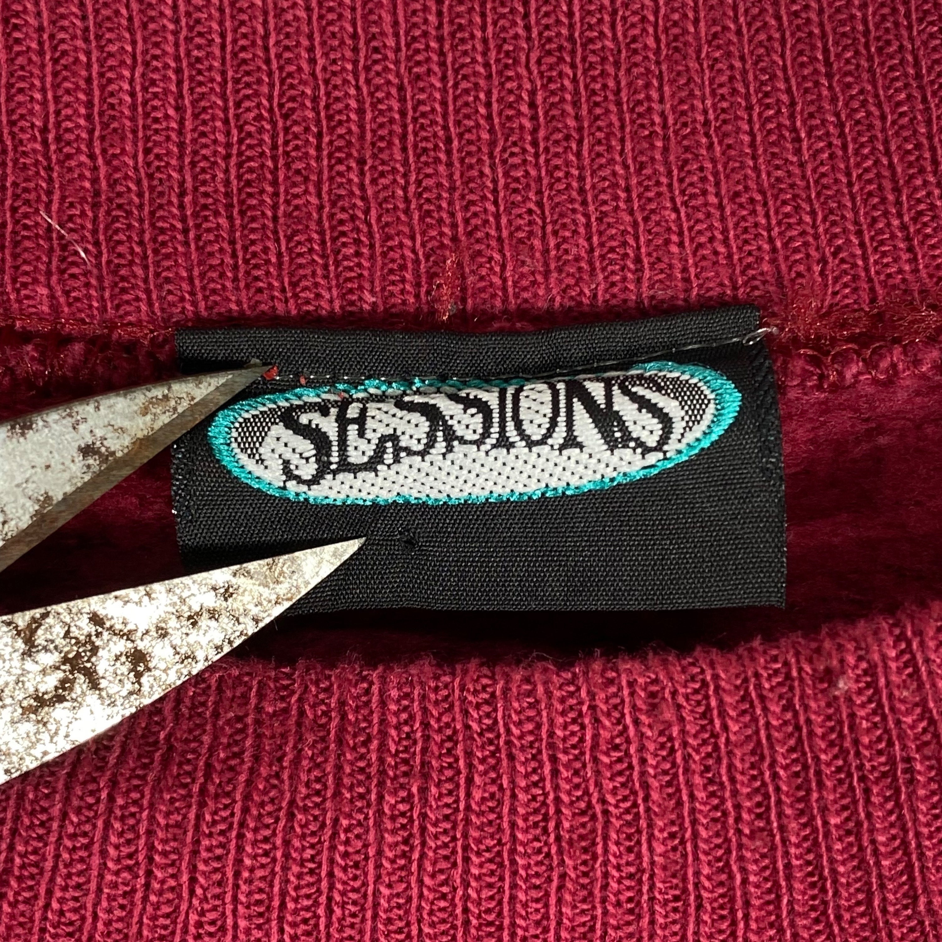 Vintage 90s Sessions Skateboard Sweatshirt Crewneck Made in Vintage 90s Sessions Skateboard Sweatshirt Crewneck Made in