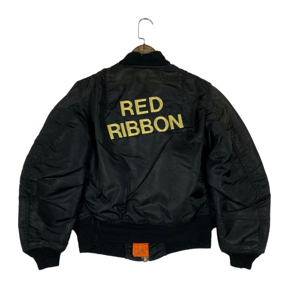 Buy Vintage 90s Red Ribbon Alpha Industries MA-1 Reversible 
